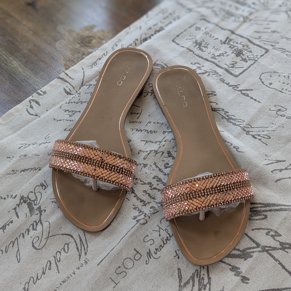 Aldo Women's Rose Gold Sandals